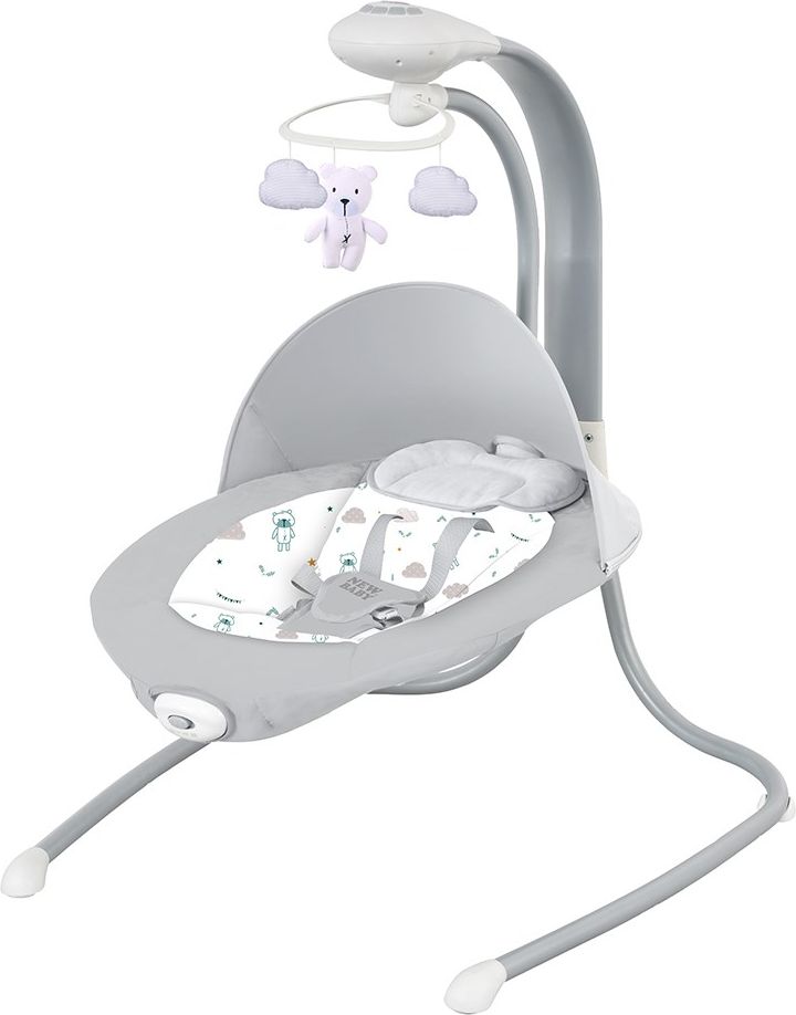 NEW BABY Kojenecletní body Koala Summertime rabbit Varianta: Dětské houpací lehátko NEW BABY TEDDY PLUS s vibrací - šedá - obrázek 1