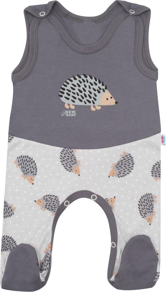 Kojenecké dupačky New Baby Ježek Varianta: šedá/62 (3-6m) - obrázek 1