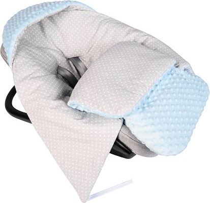 Zavinovačka s kapucí do autosedačky Tesoro - blue/grey - obrázek 1