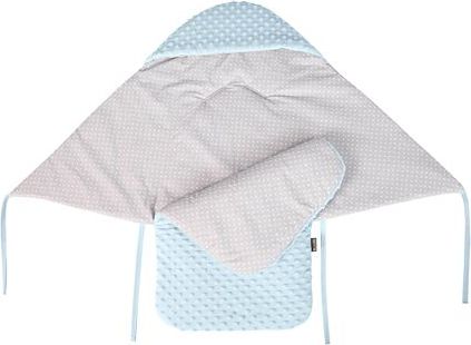 Zavinovačka s kapucí do autosedačky Tesoro - blue/grey - obrázek 2