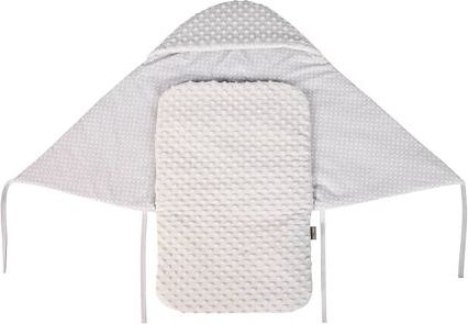 Zavinovačka s kapucí do autosedačky Tesoro - grey/grey - obrázek 3