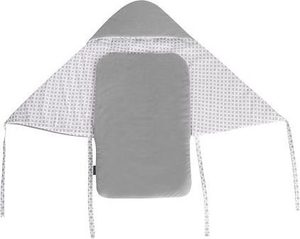 Zavinovačka s kapucí do autosedačky Tesoro - grey/grey stars - obrázek 3