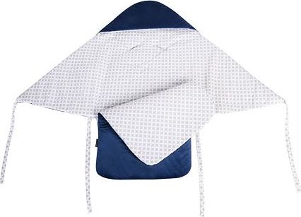 Zavinovačka s kapucí do autosedačky Tesoro - navy/grey stars - obrázek 2