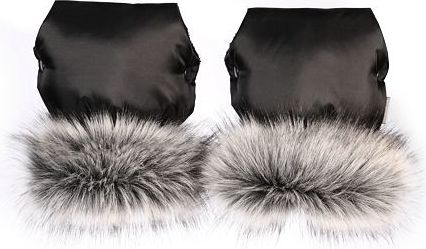 Rukavice na kočárek Tesoro - black + black - obrázek 3