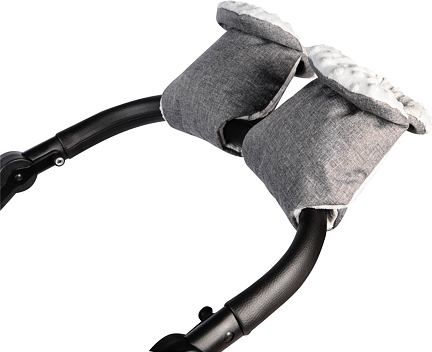 Tesoro rukavice na kočárek linen grey - obrázek 2