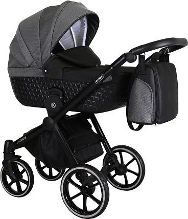 Kočárek Kunert Talisman 2021 dvojkombinace - black/grey - obrázek 1