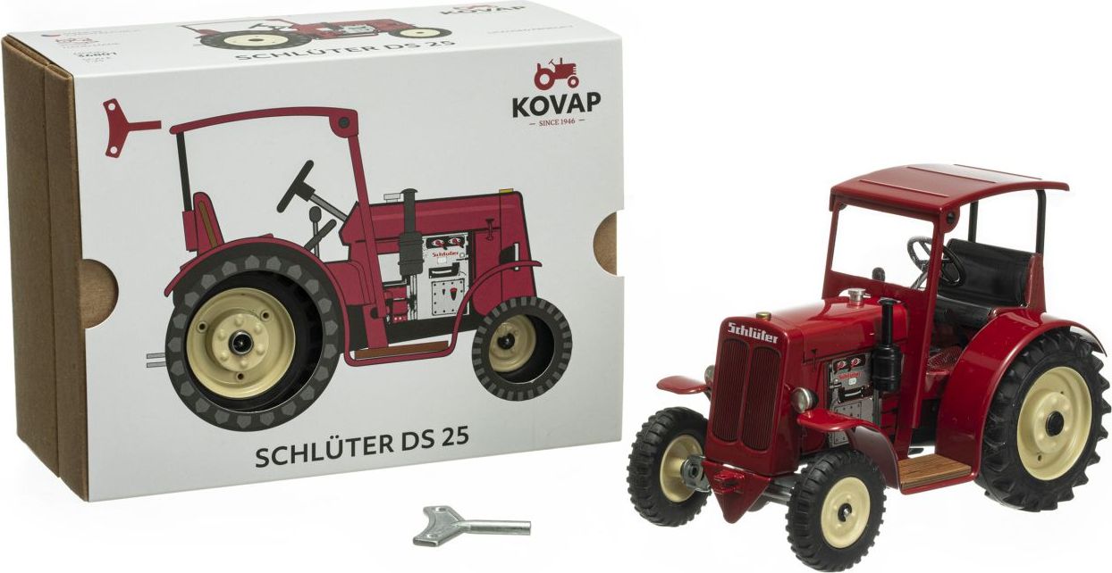 Kovap Traktor SCHLÜTER DS 25 červený – se střechou - obrázek 4