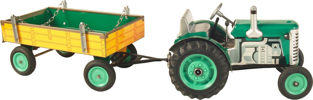 KOVAP Traktor ZETOR s valníkem zelený– plastové disky kol - obrázek 1