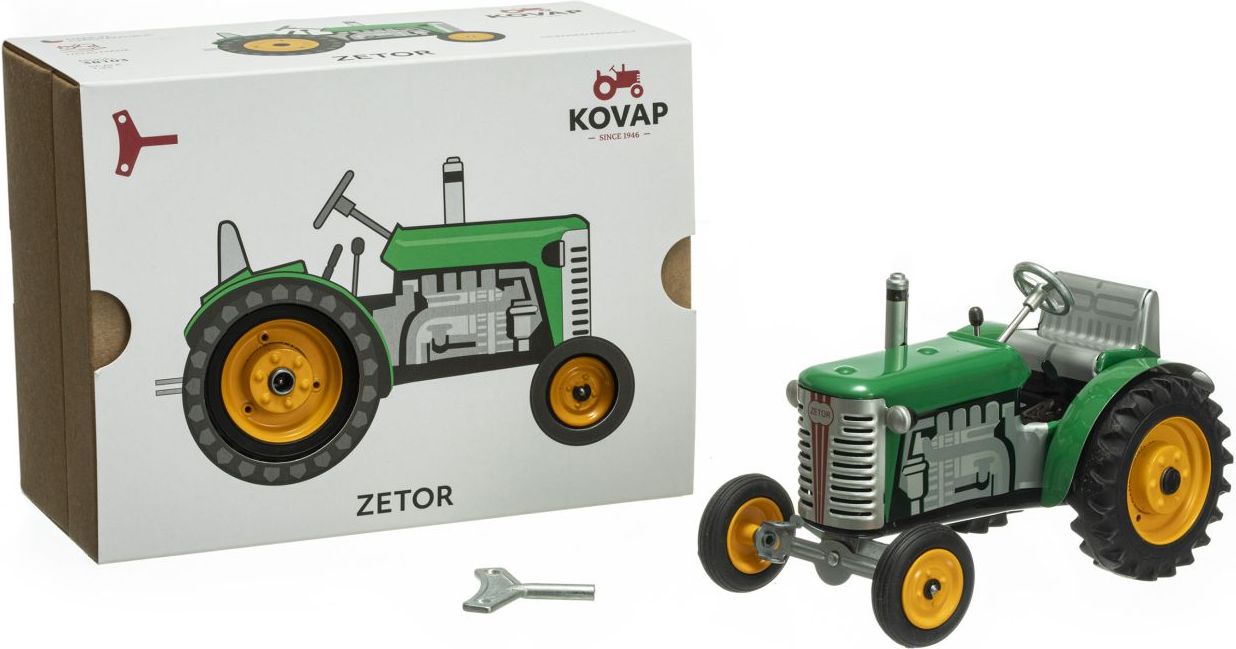 KOVAP Traktor ZETOR SOLO zelený – kovové disky kol - obrázek 4