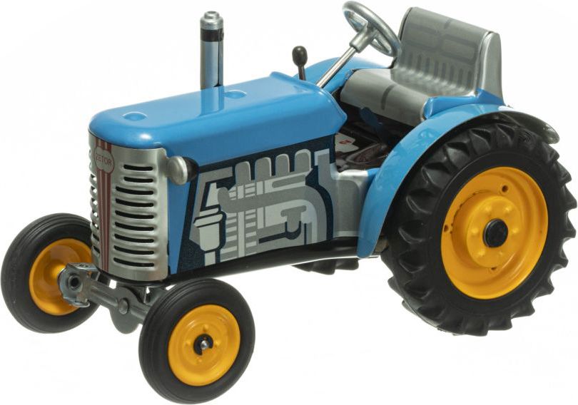 KOVAP Traktor ZETOR SOLO modrý – kovové disky kol - obrázek 1