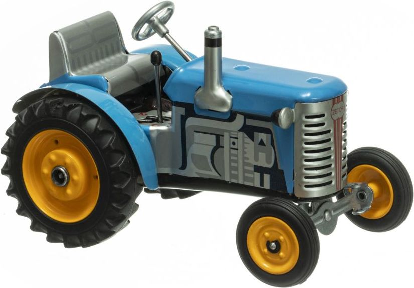 KOVAP Traktor ZETOR SOLO modrý – kovové disky kol - obrázek 3