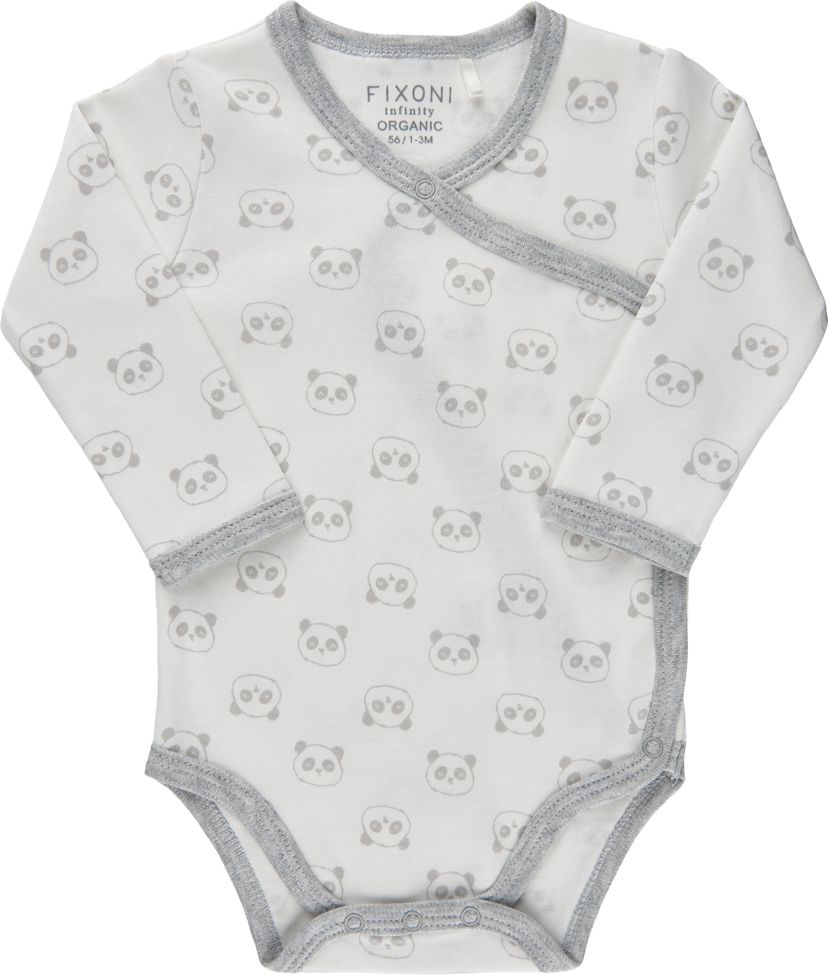Fixoni novorozenecké body s dlouhým rukávem 422007-1236 Velikost: 50 - obrázek 1