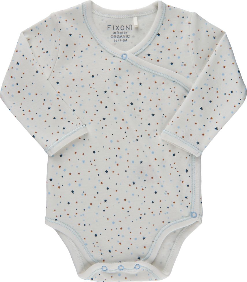Fixoni novorozenecké body s dlouhým rukávem 422007-7101 Velikost: 50 - obrázek 1