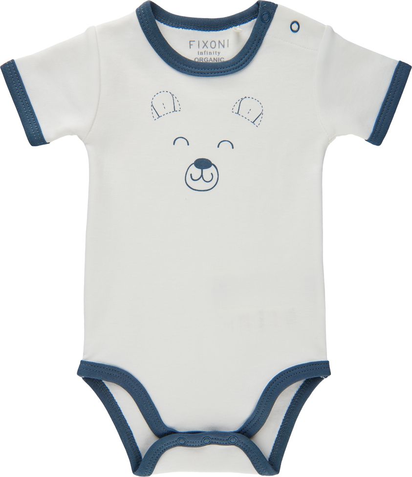 Fixoni novorozenecké body krátký rukáv 422005-7337 Velikost: 50 - obrázek 1