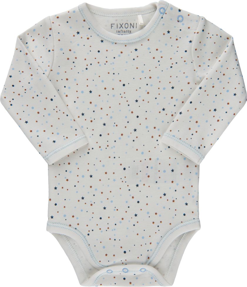 Fixoni novorozenecké body s dlouhým rukávem 422006-7101 Velikost: 50 - obrázek 1