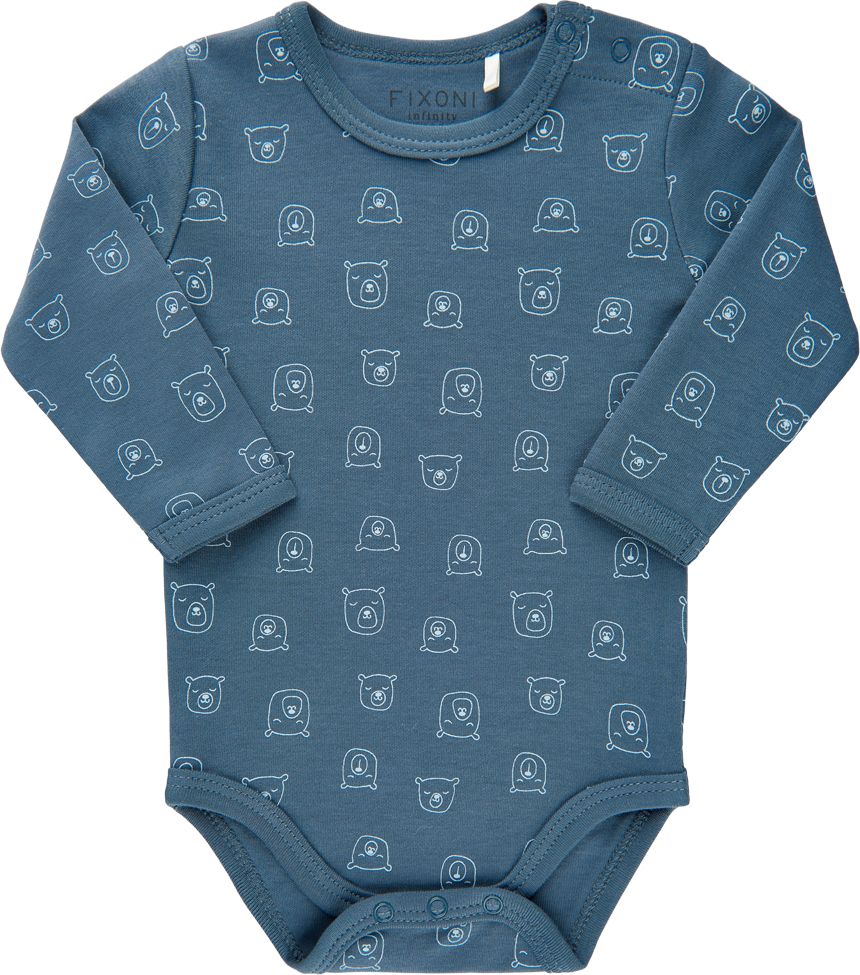 Fixoni novorozenecké body s dlouhým rukávem 422006-7337 Velikost: 50 - obrázek 1
