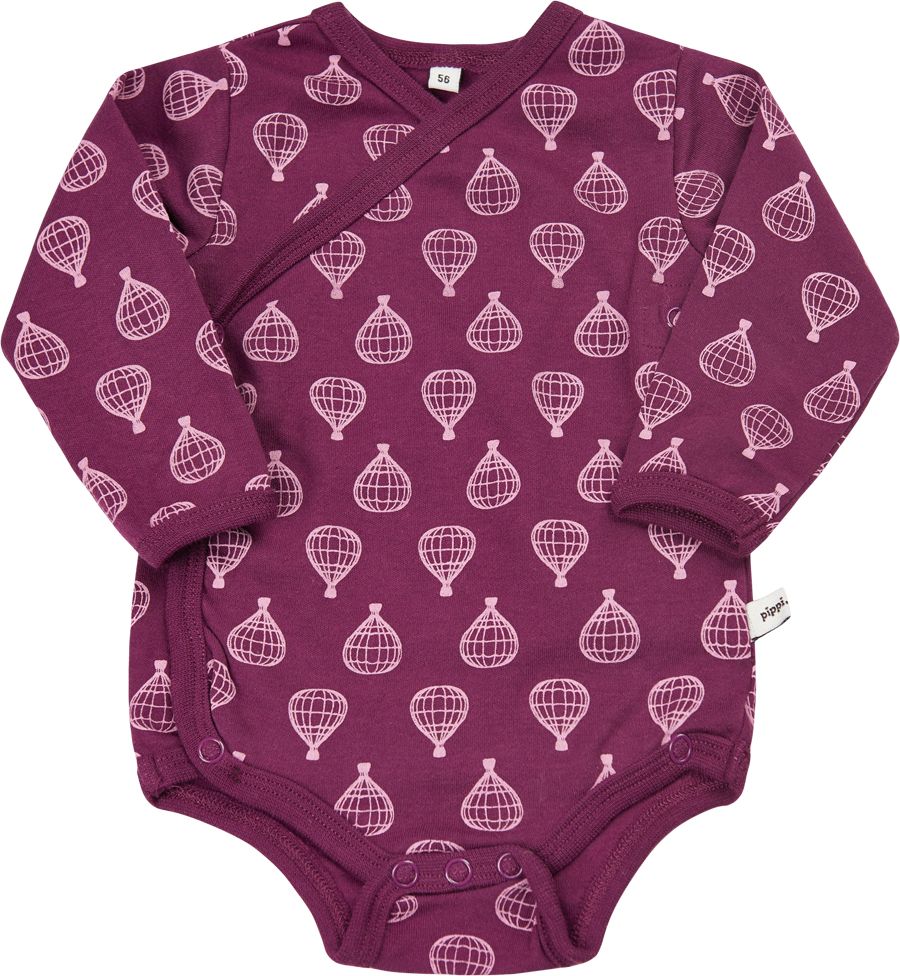 Pippi novorozenecké body s dlouhým rukávem set 4 ks 4760-600 Velikost: 50 - obrázek 4