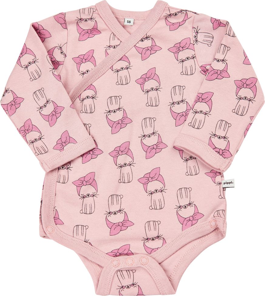 Pippi novorozenecké body s dlouhým rukávem set 4 ks 4760-600 Velikost: 50 - obrázek 5