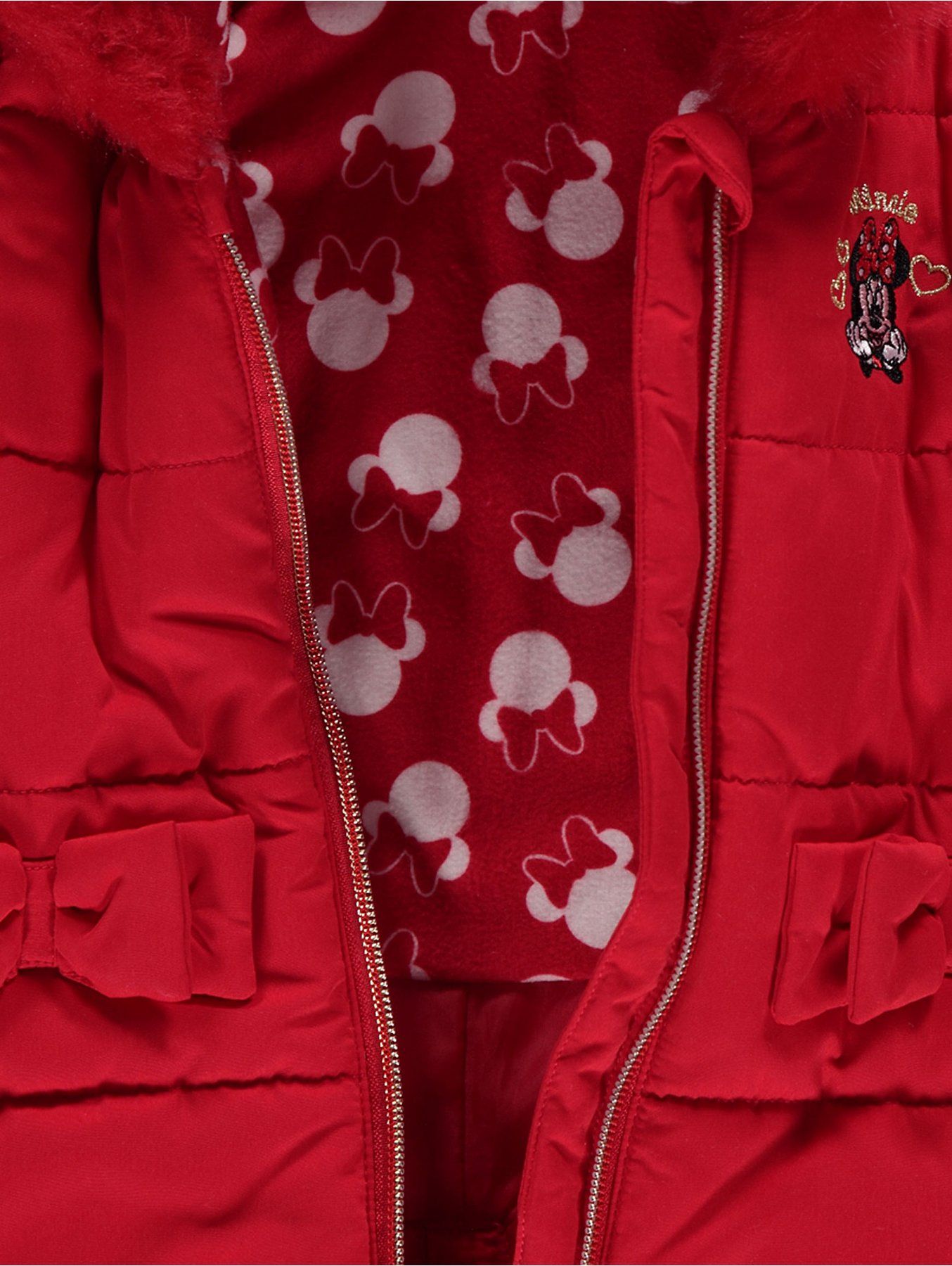 Kojenecká zimní kombinéza GEORGE, červená, motiv Minnie Mouse Velikost: 62 - 68cm (3 - 6 měsíců) - obrázek 5
