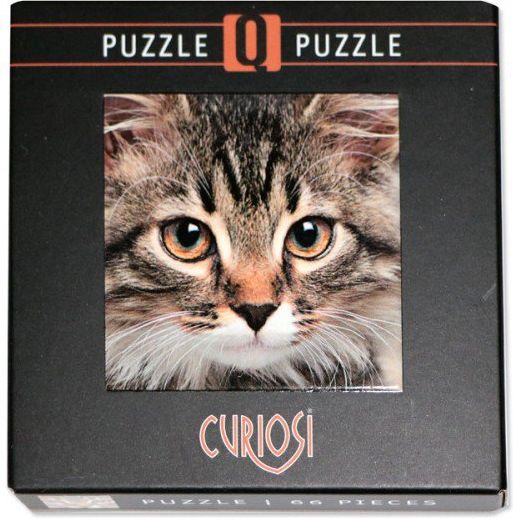 q-puzzle curiosi  kočka  66 dílků - obrázek 1