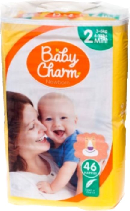 Baby Charm Super Dry Flex vel.2 (3-6 kg) 46 ks - obrázek 1