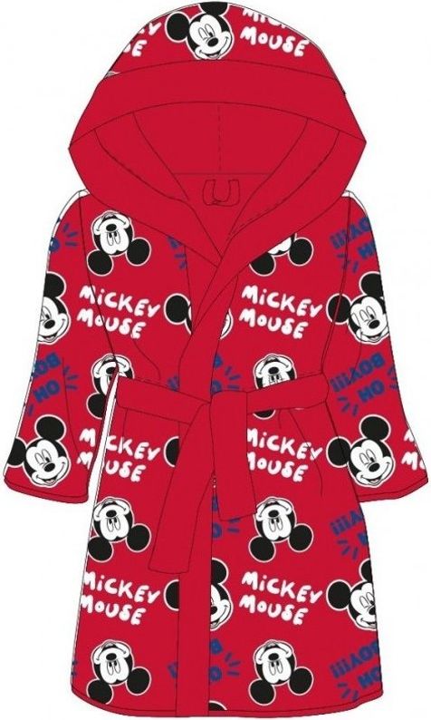 E plus M · Dětský / chlapecký župan s kapucí Mickey Mouse - Disney 104 / 110 - obrázek 1