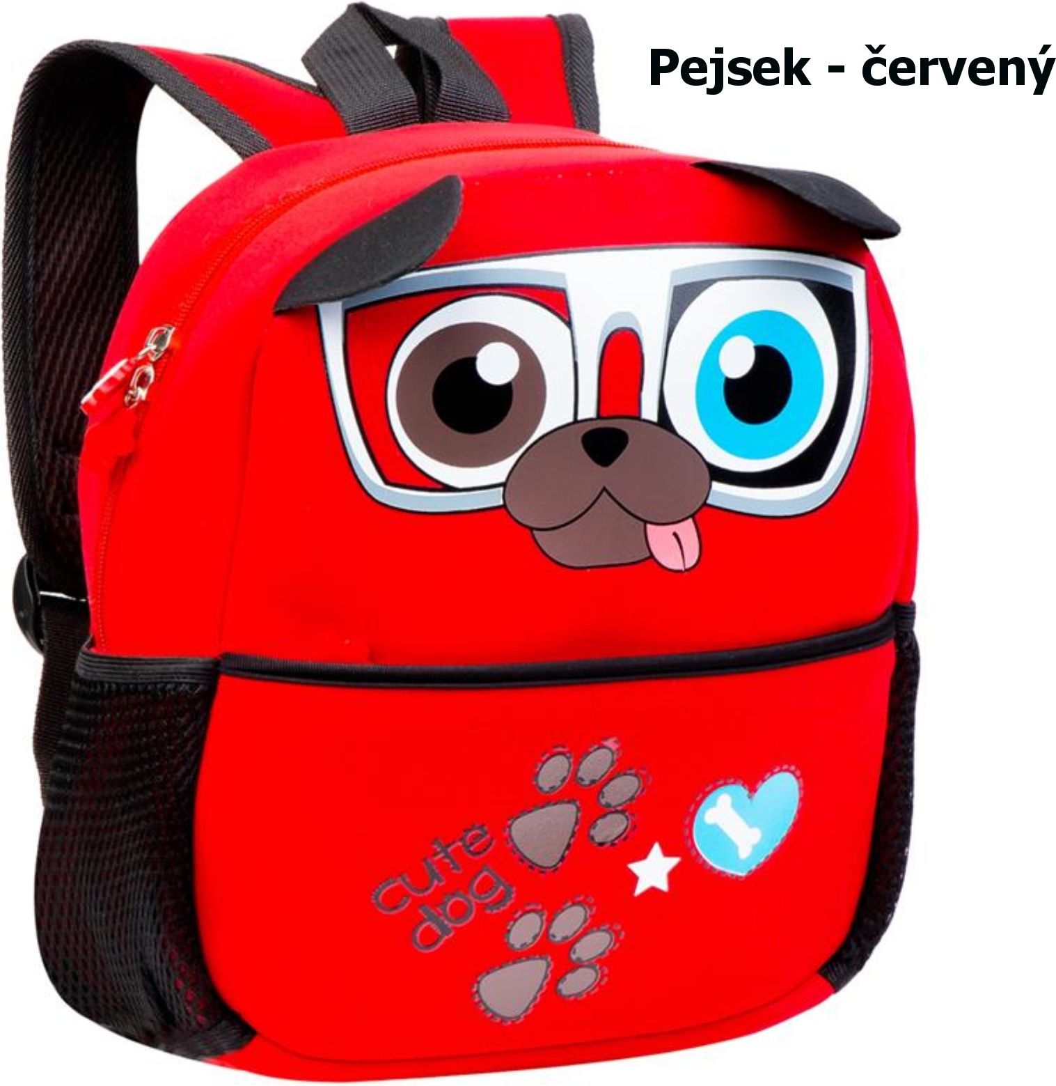 Dětský batoh SPOKEY Pejsek - červený - obrázek 1