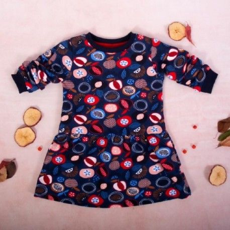 K-Baby Dívčí bavlněné šaty, Ovoce - granátové, Velikost koj. oblečení 68 (4-6m) - obrázek 1