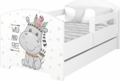 BabyBoo Dětská postel 140 x 70cm - Hippo - obrázek 1