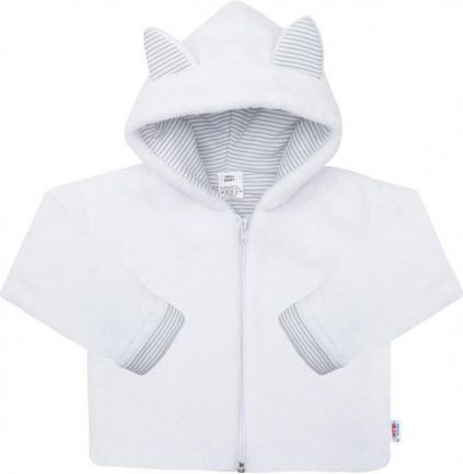 Luxusní dětský zimní kabátek s kapucí New Baby Snowy collection, Bílá, 56 (0-3m) - obrázek 1