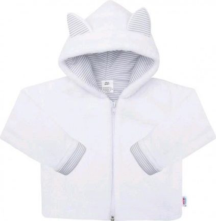 Luxusní dětský zimní kabátek s kapucí New Baby Snowy collection, Bílá, 74 (6-9m) - obrázek 1