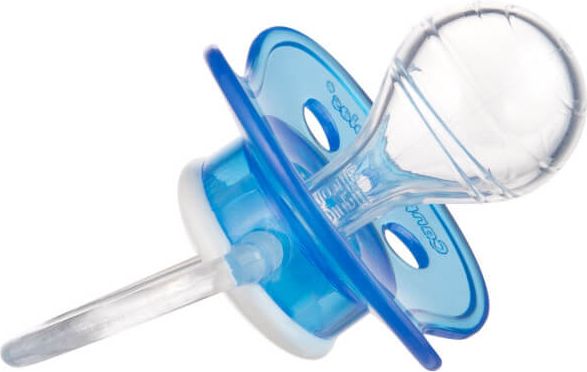 Kojenecké šidítko Canpol babies 6-18m silikonové třešinka NATURE 22/435 modré - obrázek 2