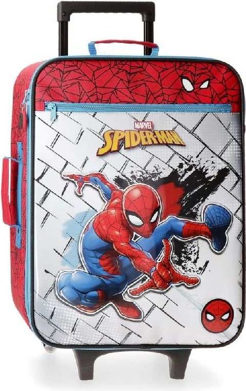 JOUMMABAGS Cestovní kufr Spiderman Red Polyester, PVC, 50x35x18 cm, objem 25 l - obrázek 1
