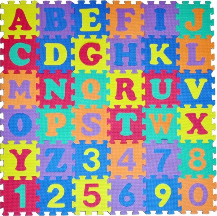 Pěnové puzzle Písmena a čísla (15x15) - obrázek 1