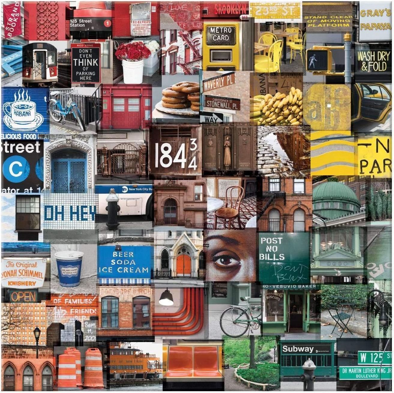 GALISON Čtvercové puzzle Barevný New York 500 dílků - obrázek 1