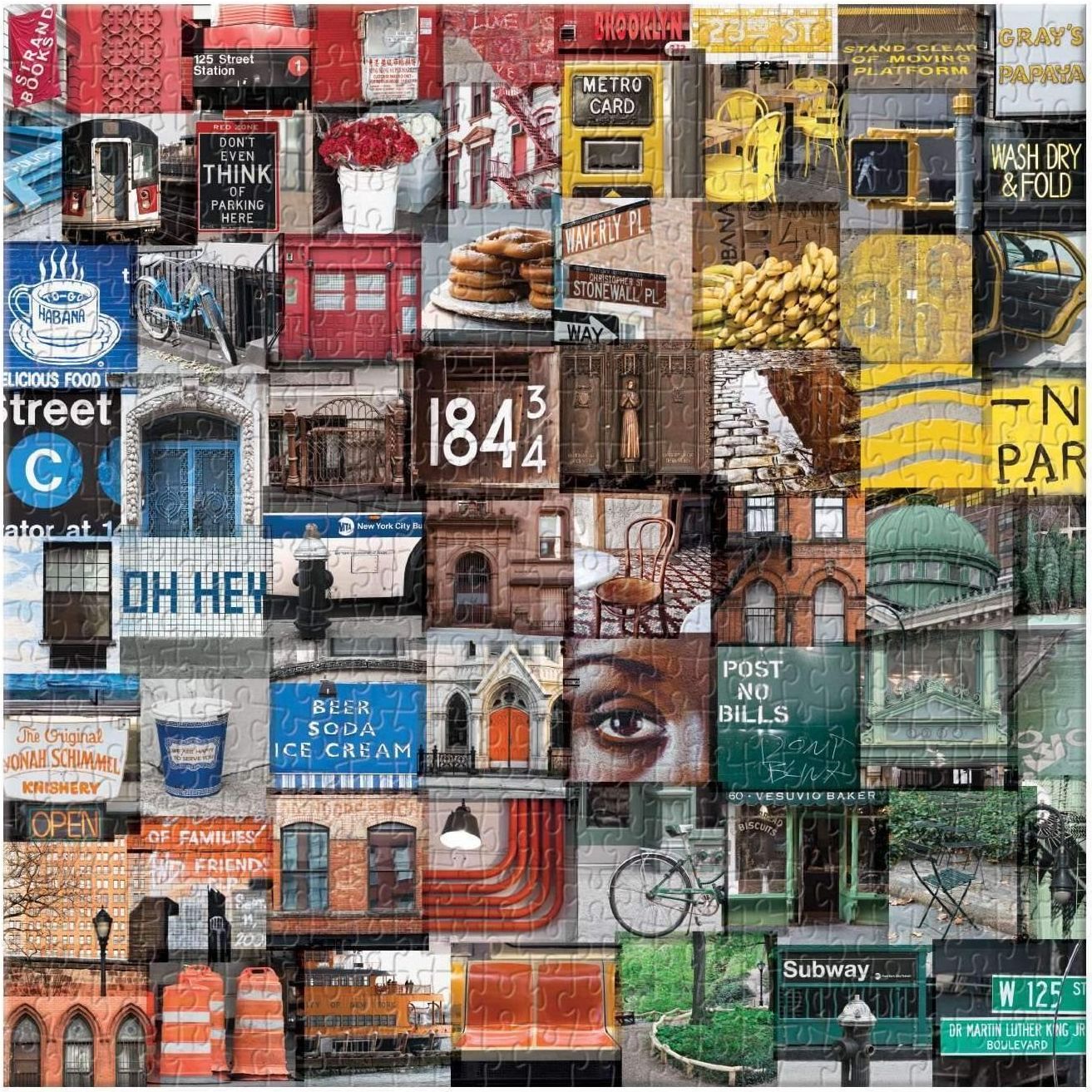 GALISON Čtvercové puzzle Barevný New York 500 dílků - obrázek 2