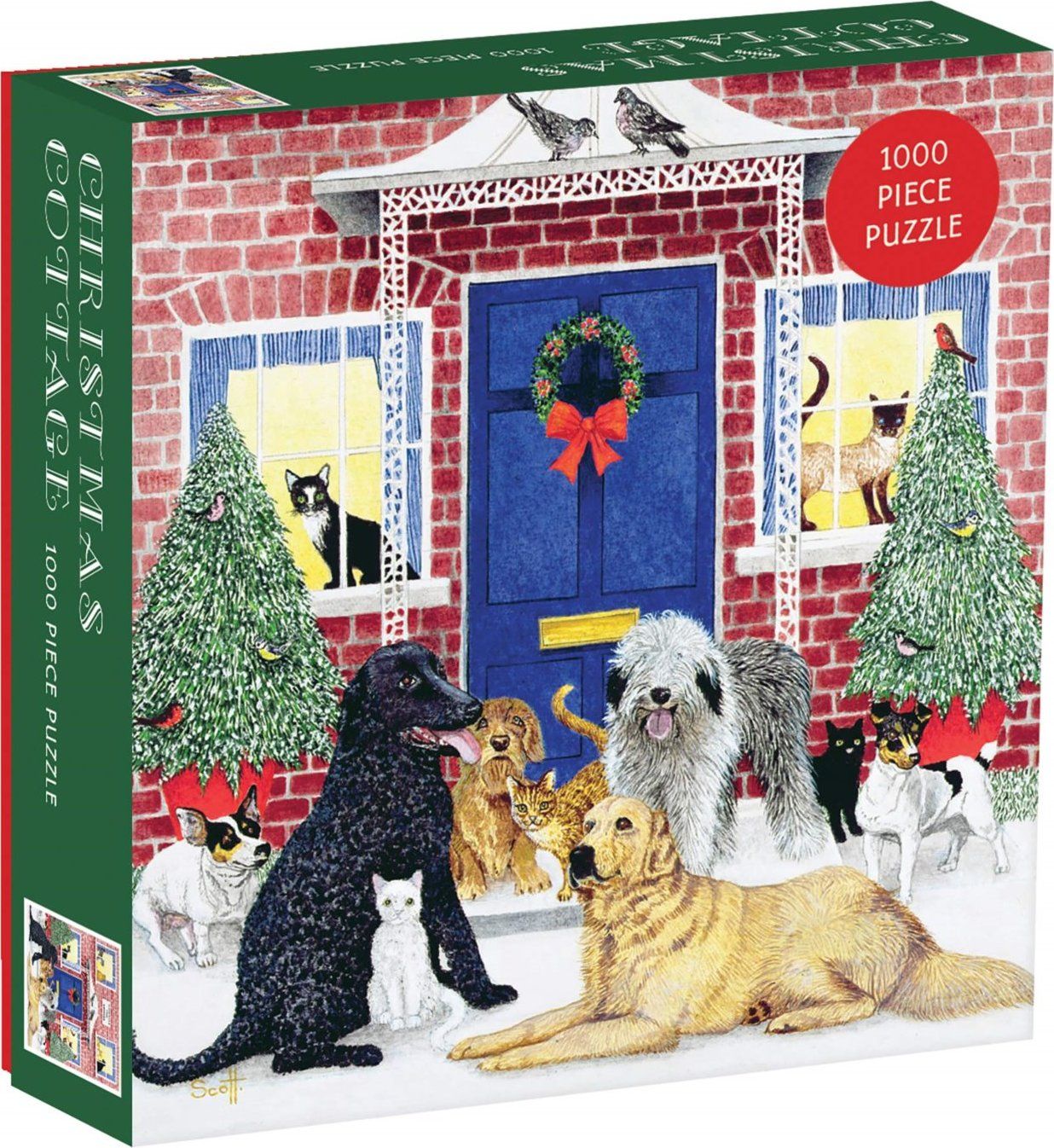 GALISON Puzzle Vánoční domek 1000 dílků - obrázek 4