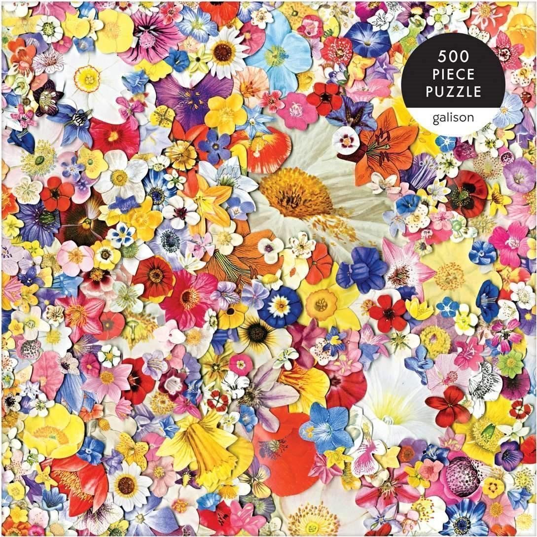 GALISON Čtvercové puzzle Nekonečný rozkvět 500 dílků - obrázek 1