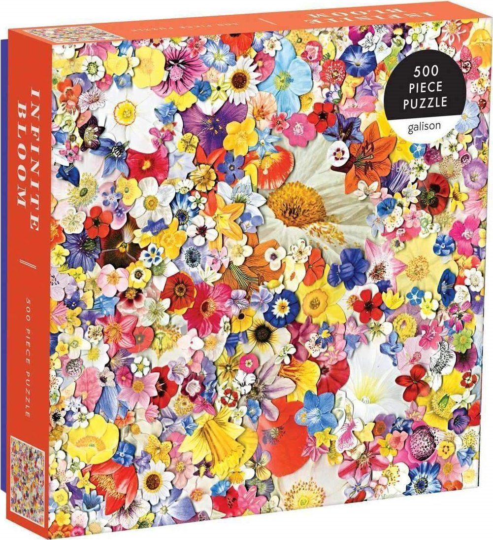 GALISON Čtvercové puzzle Nekonečný rozkvět 500 dílků - obrázek 2