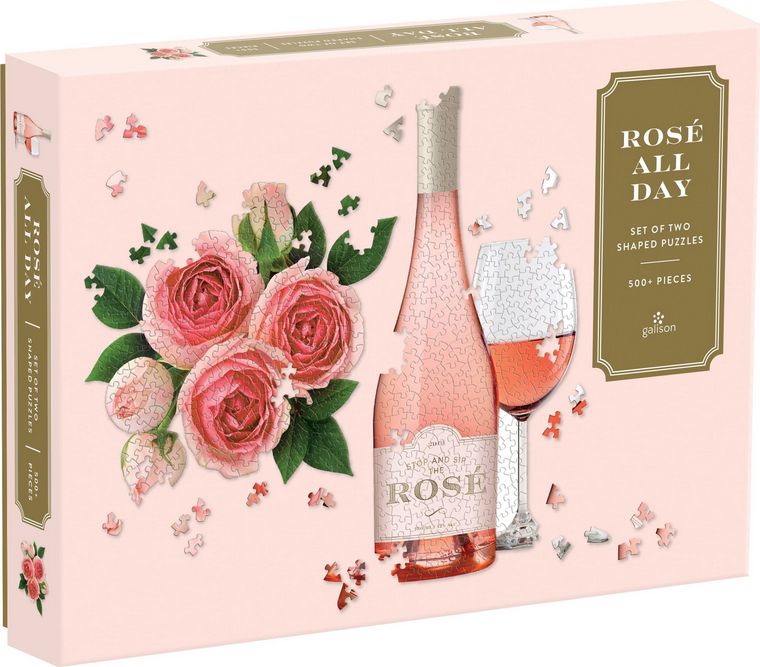 GALISON Tvarové puzzle Rosé All Day 2v1 500 dílků - obrázek 1
