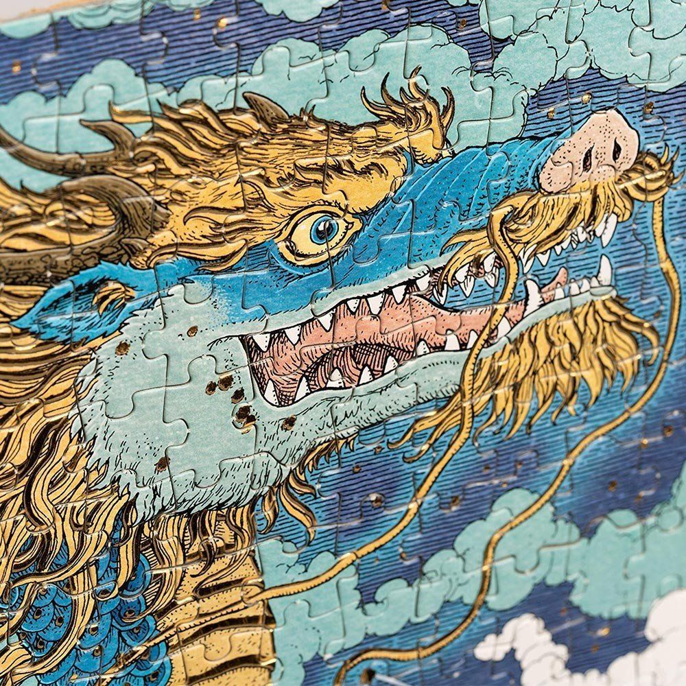 GALISON Metalické puzzle Nebeští draci 1000 dílků - obrázek 2