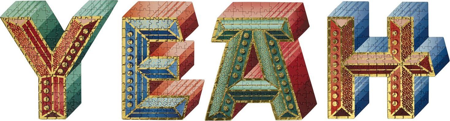 KNOCK KNOCK Metalické tvarové puzzle YEAH 500 dílků - obrázek 6
