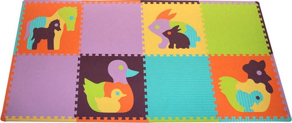 BABY GREAT Pěnové puzzle Zvířata SX (60x60) s okraji - obrázek 1