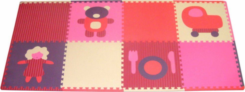 BABY GREAT Pěnové puzzle Holčičí hračky SX (60x60) s okraji - obrázek 1
