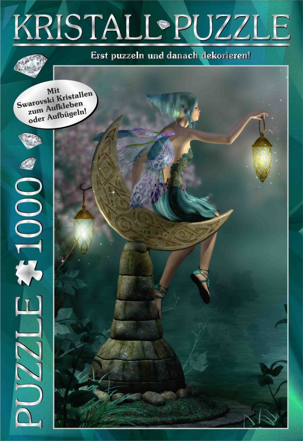 M.I.C. M.I.C. Puzzle s drahokamy Swarovski Snová víla 1000 dílků - obrázek 1