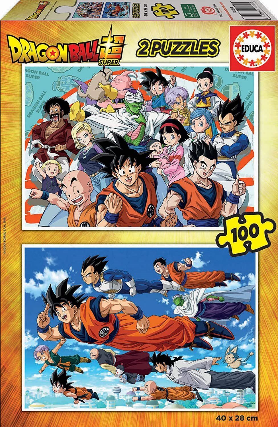 EDUCA Puzzle Dragon Ball Super 2x100 dílků - obrázek 1