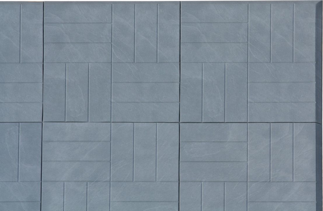 Skládací žíněnka Scarlett Puzzle  – mramor modrá, 180 x 180 x 2 - obrázek 1