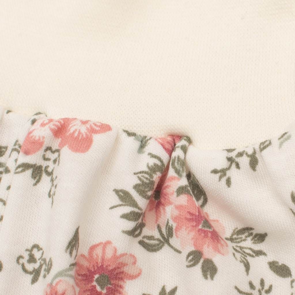 Kojenecké tepláčky New Baby Flowers béžové 80 (9-12m) - obrázek 2