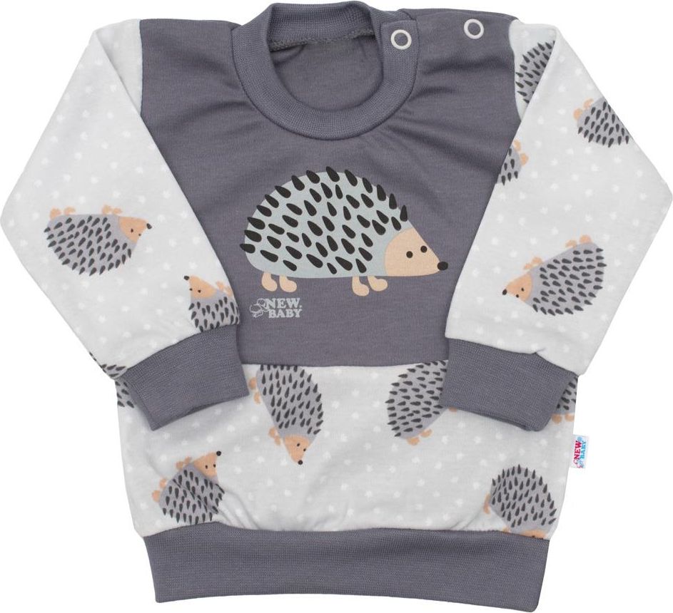 Kojenecká bavlněná mikinka New Baby Ježek 68 (4-6m) - obrázek 1