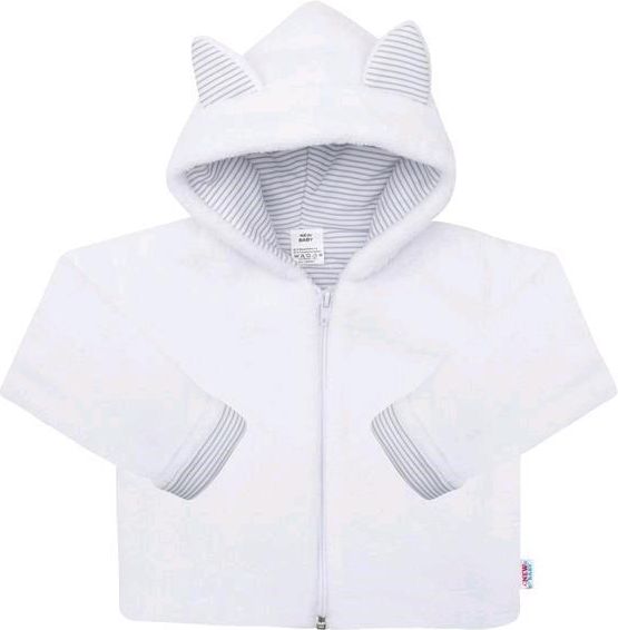 NEW BABY Luxusní dětský zimní kabátek s kapucí New Baby Snowy collection Bílá 86 (12-18m) - obrázek 1